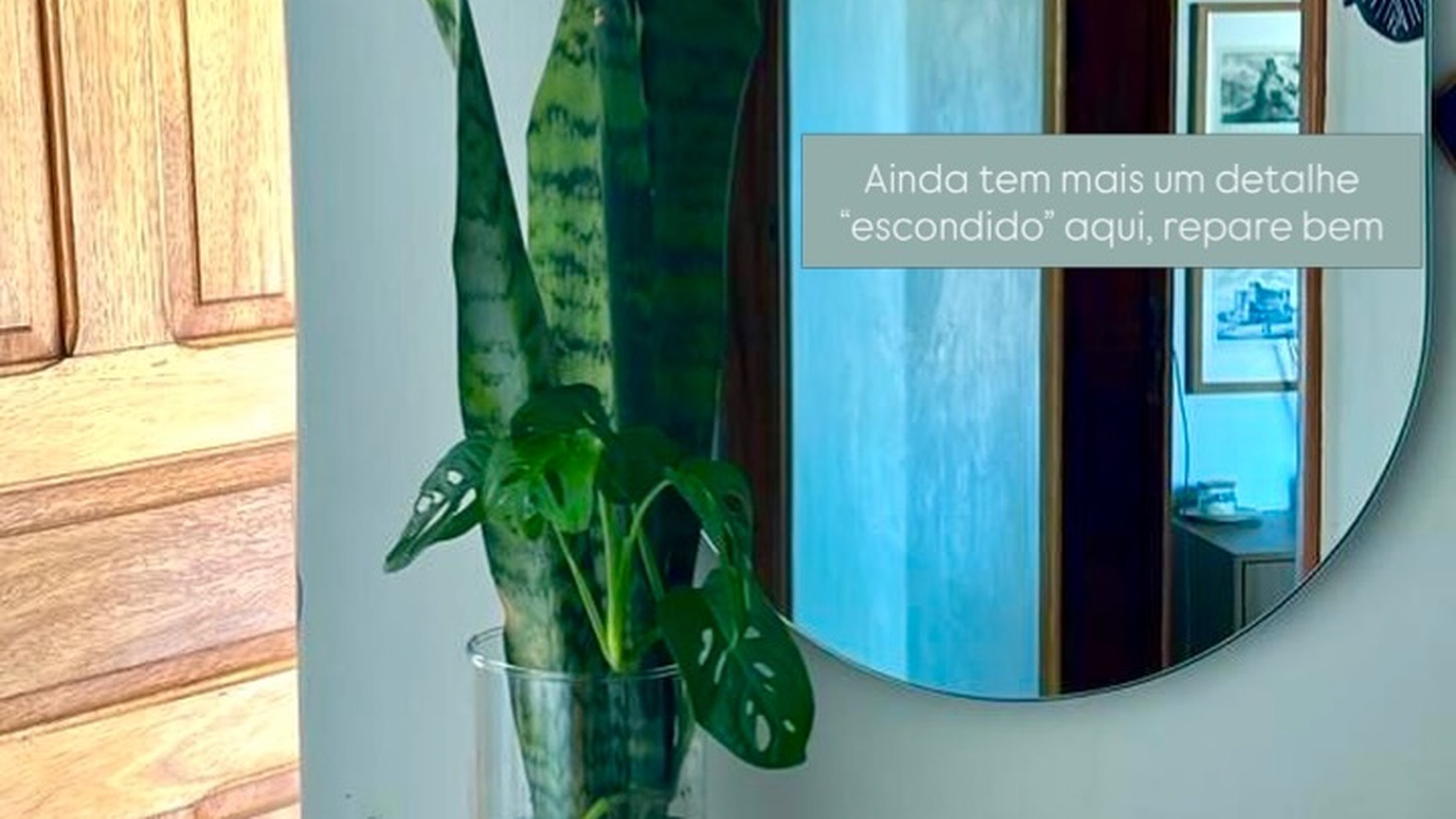 Canto do ateliê com plantas